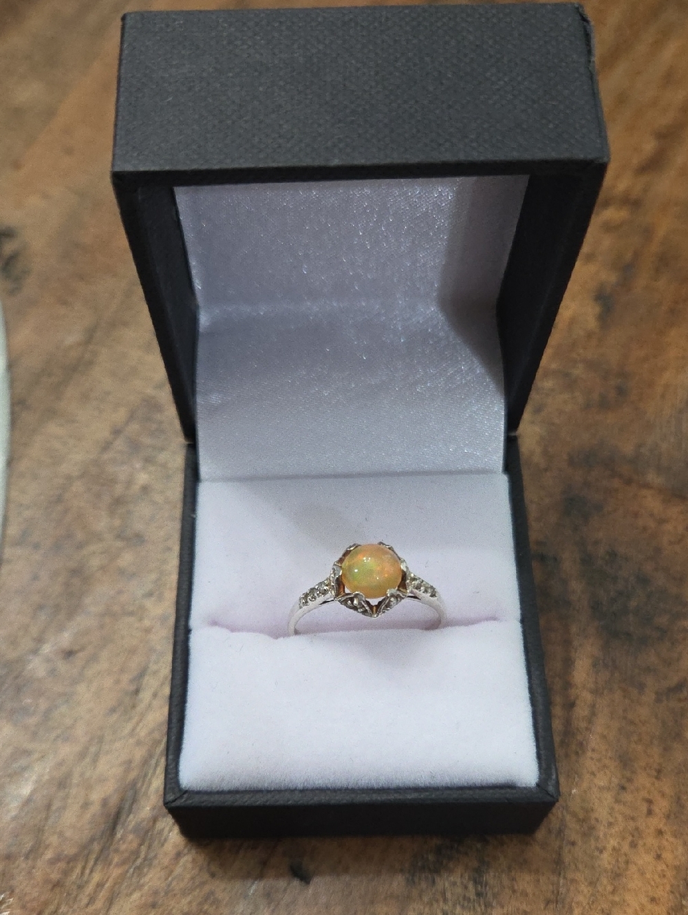 Diamond And Opal Ring?